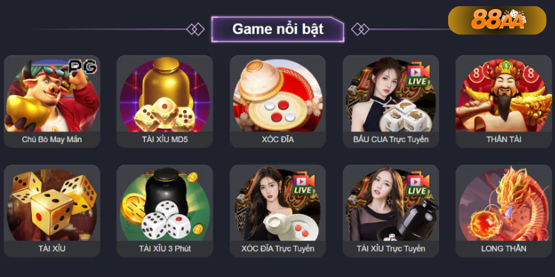 Kho game phong phú 88aa